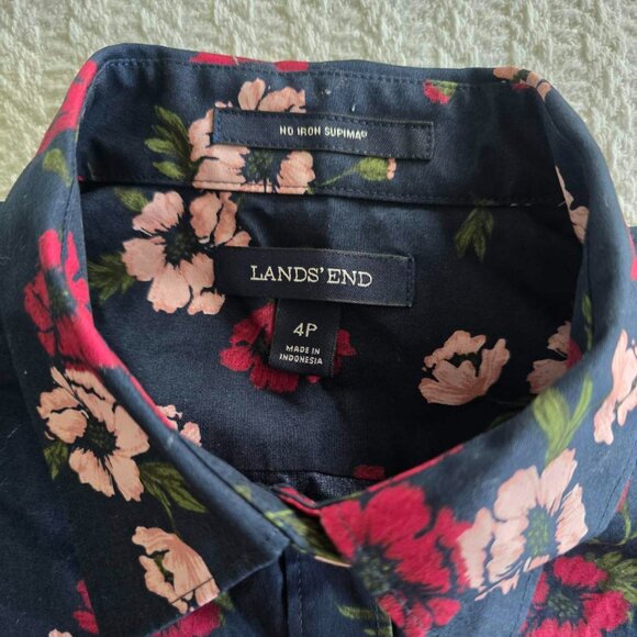 Land's End  Woman Shirt Size 4P - Picture 2 of 7